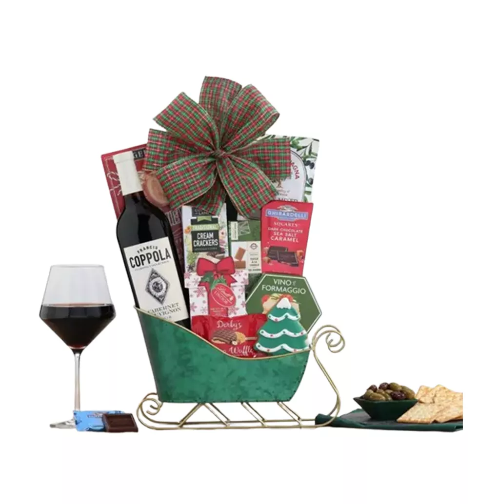 Festive Wine and Treat Collection